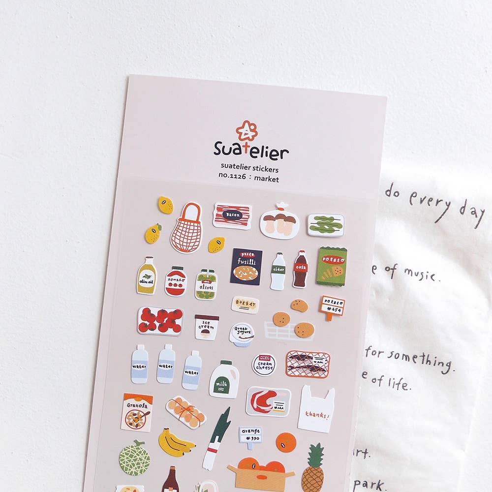Suatelier Market Sticker Sheet
