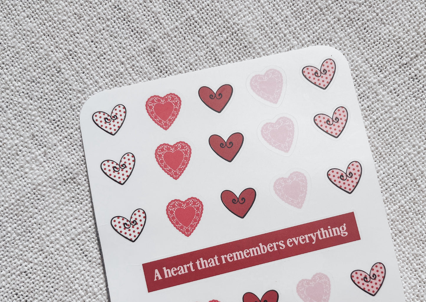 Heart Sticker Sheet | A6 Sticker Sheet