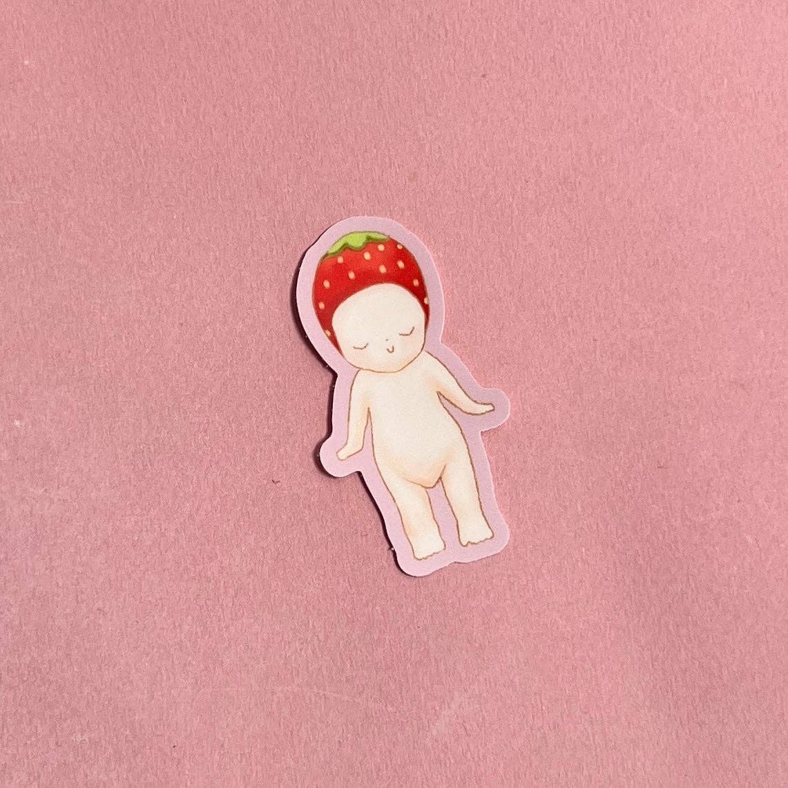 Alessia E Art Strawberry Angel Sticker