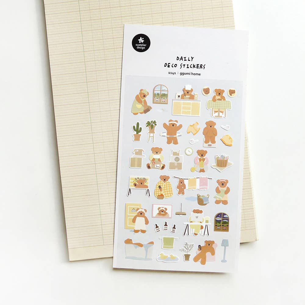 Suatelier Ggumi Home Sticker Sheet