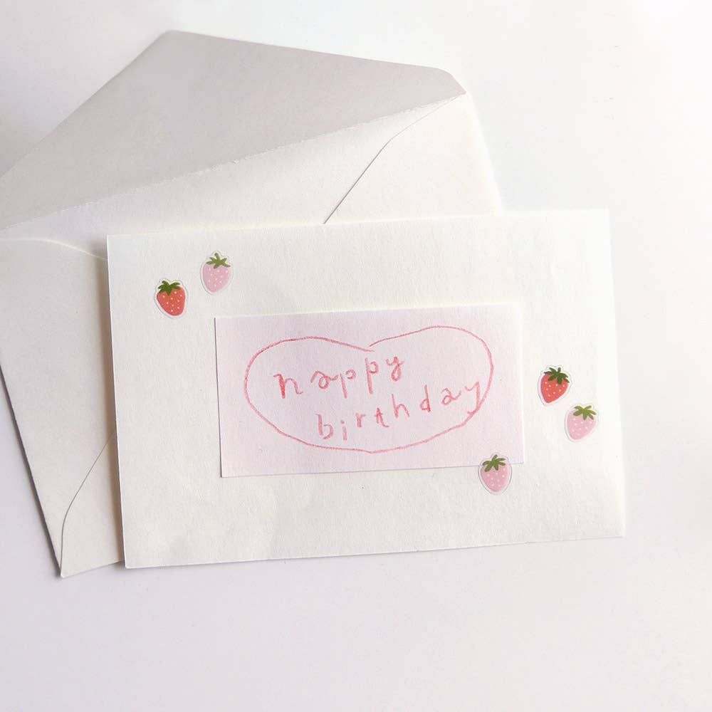 Suatelier Strawberries Mini Sticker Sheet