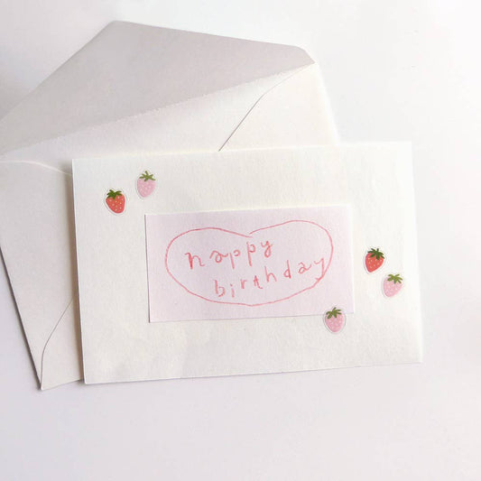 Suatelier Strawberries Mini Sticker Sheet