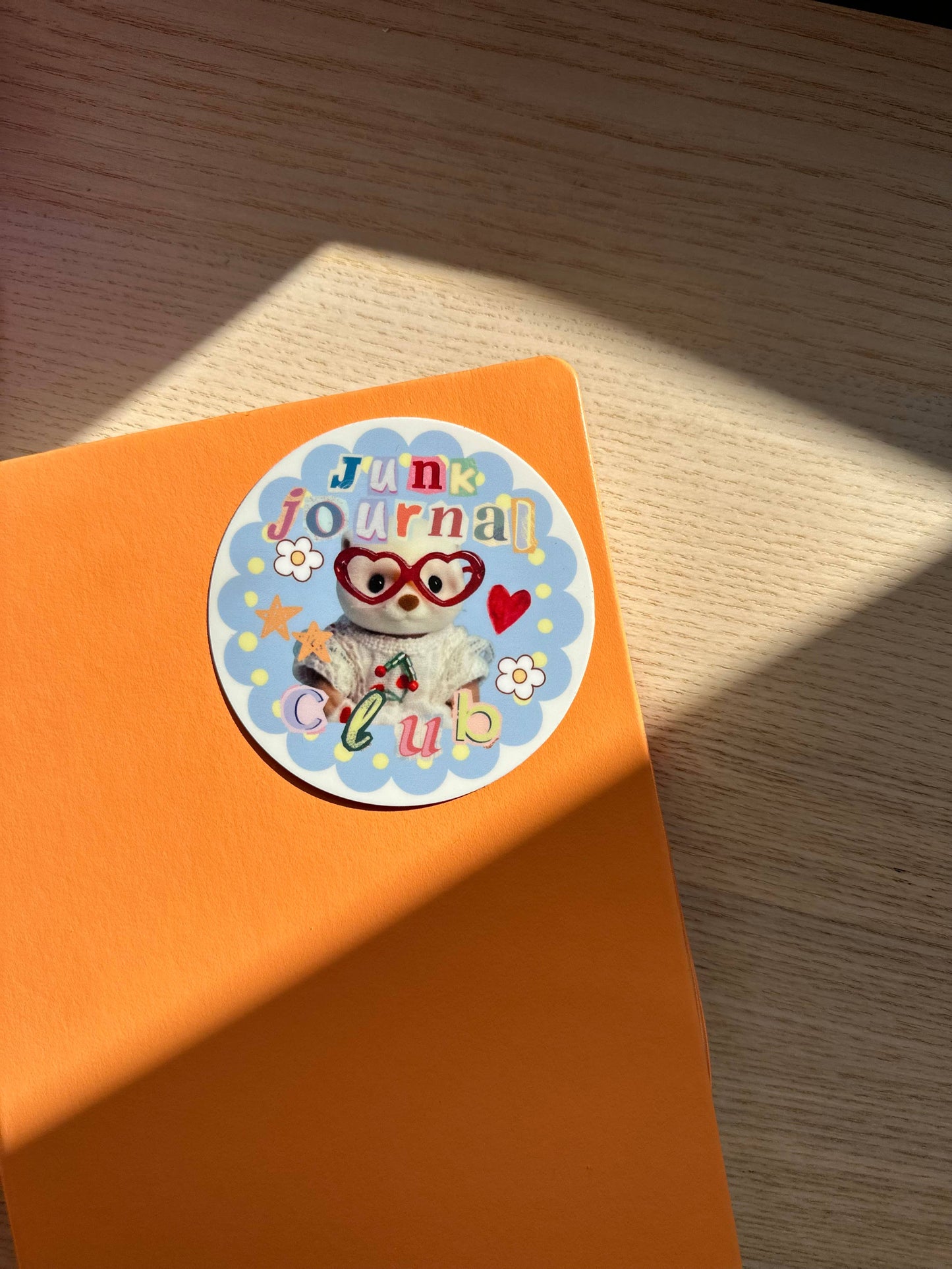 Shellflower Junk Journal Club Vinyl Sticker