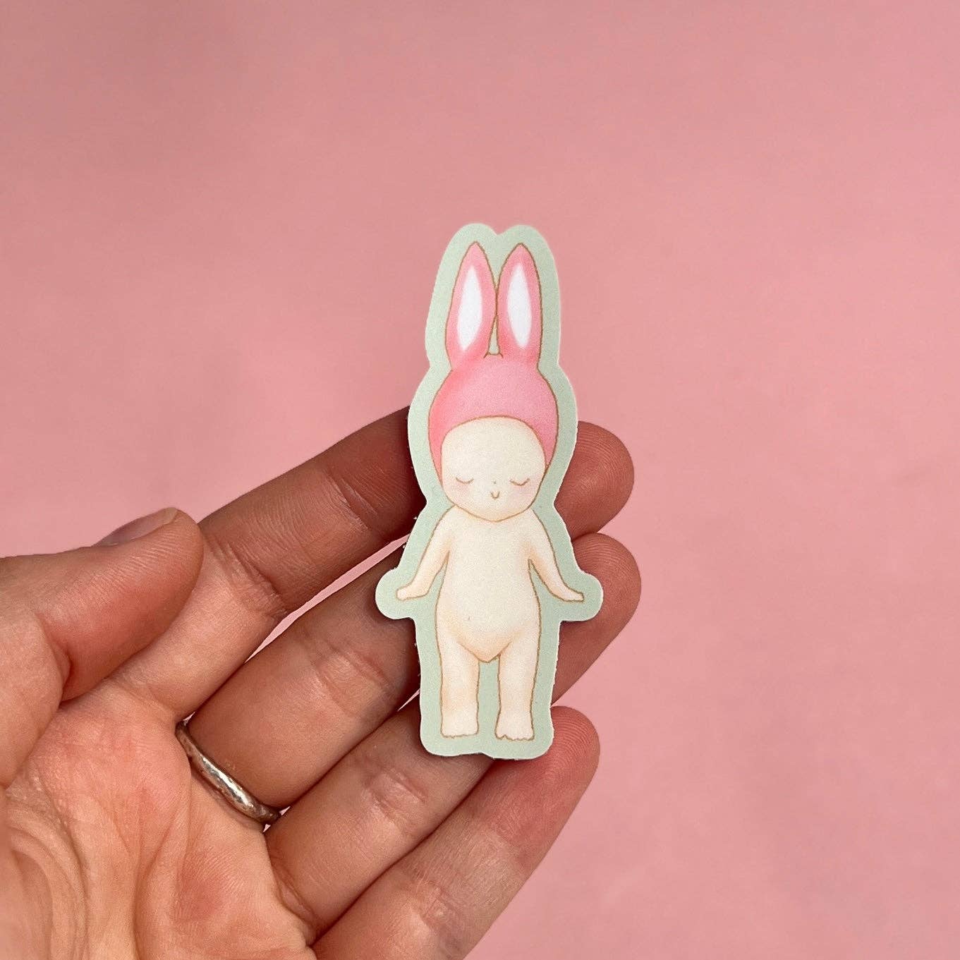 Alessia E Art Bunny Angel Sticker