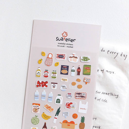 Suatelier Market Sticker Sheet