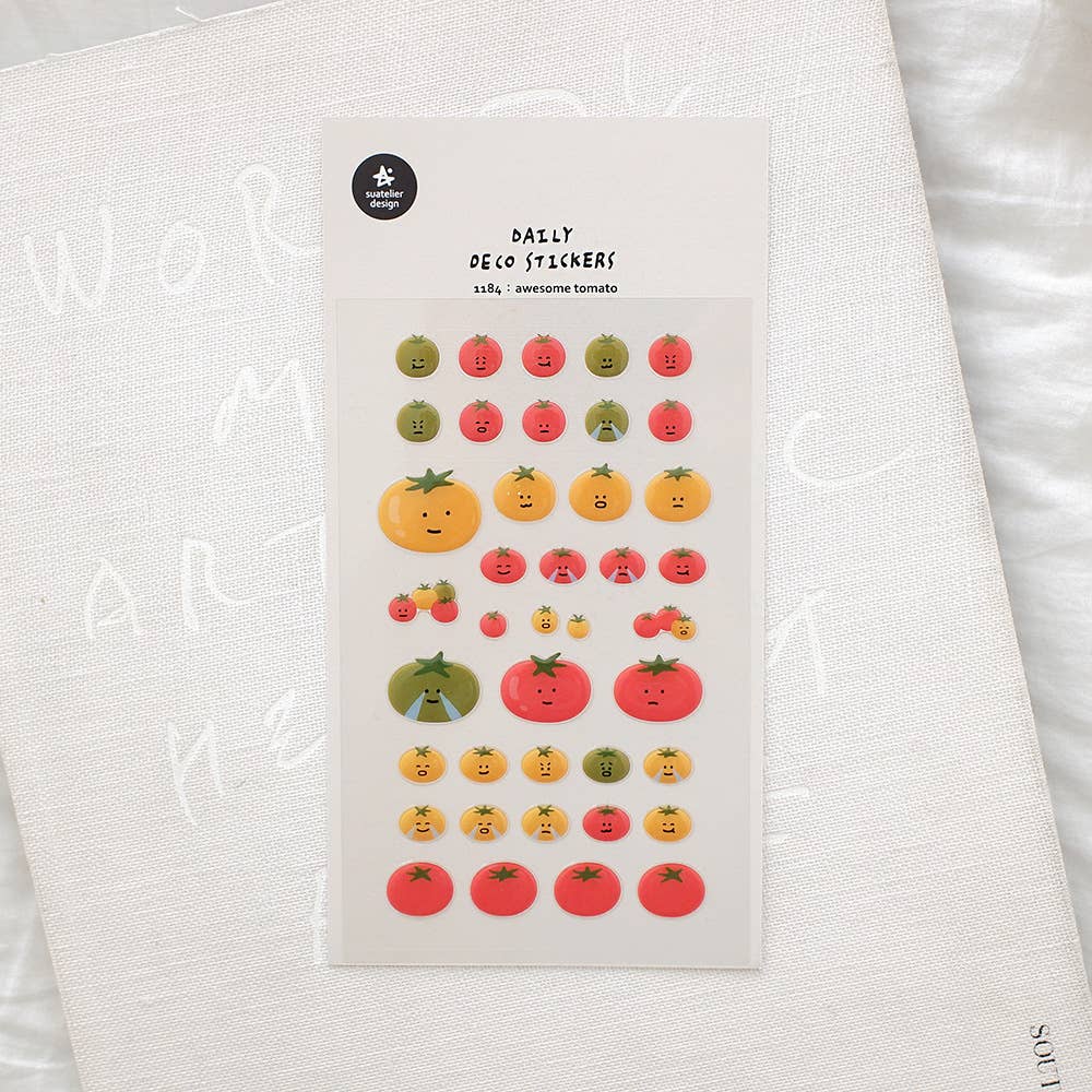 Suatelier Awesome tomato sticker sheet
