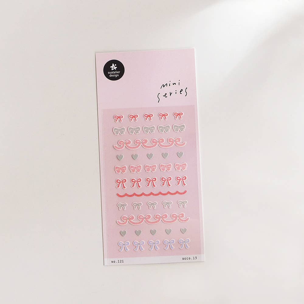 Suatelier Bow Mini Sticker Sheet