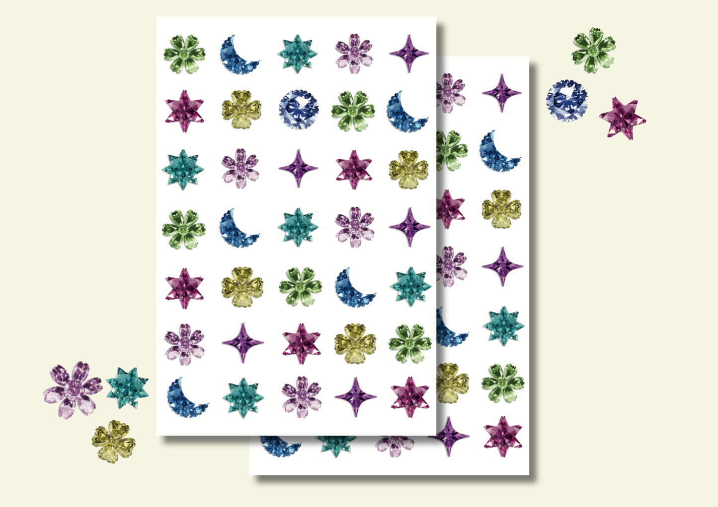 Shellflower Gem Washi Sticker Sheet