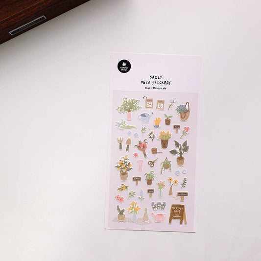 Suatelier Flower Cafe Sticker Sheet