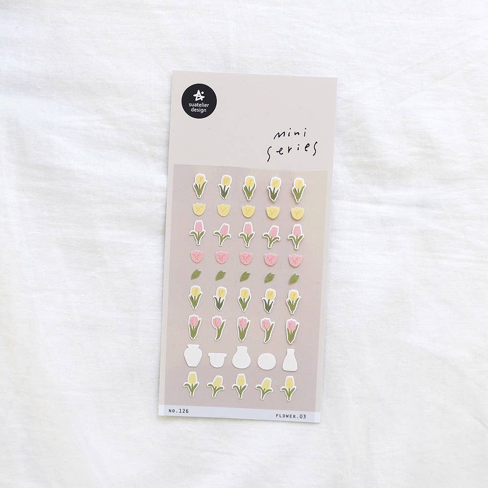 Suatelier Flower Mini Sticker Sheet