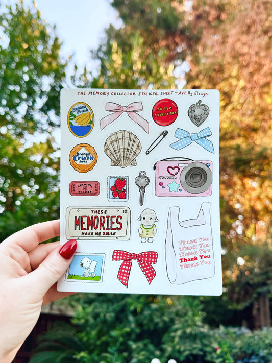 Art By Elowyn 5x7 The Memory Collector Sticker Sheet