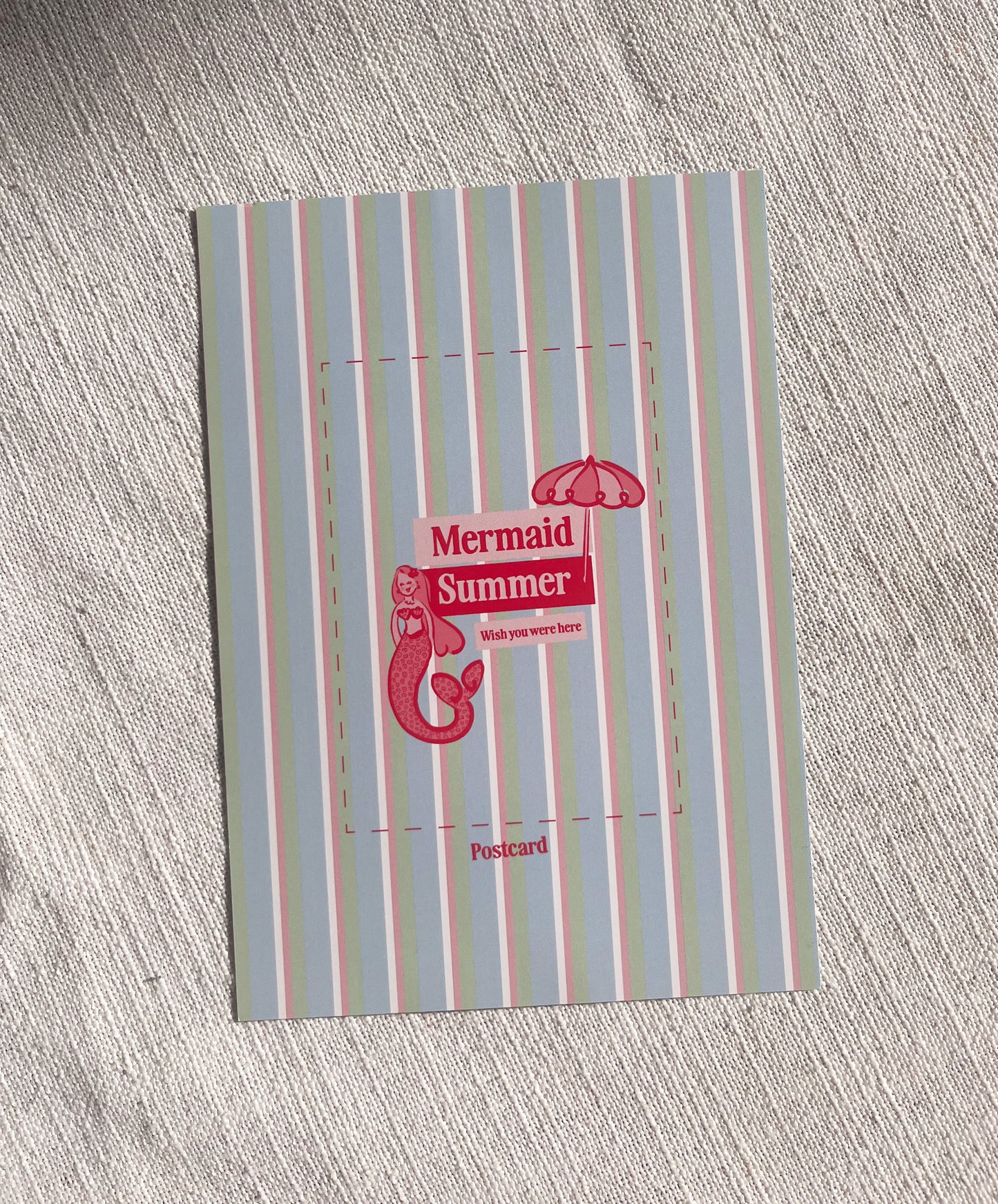 A Thousand Thoughts | Mermaid Summer Sticker Sheet | Scalloped Oval Sticker Sheet