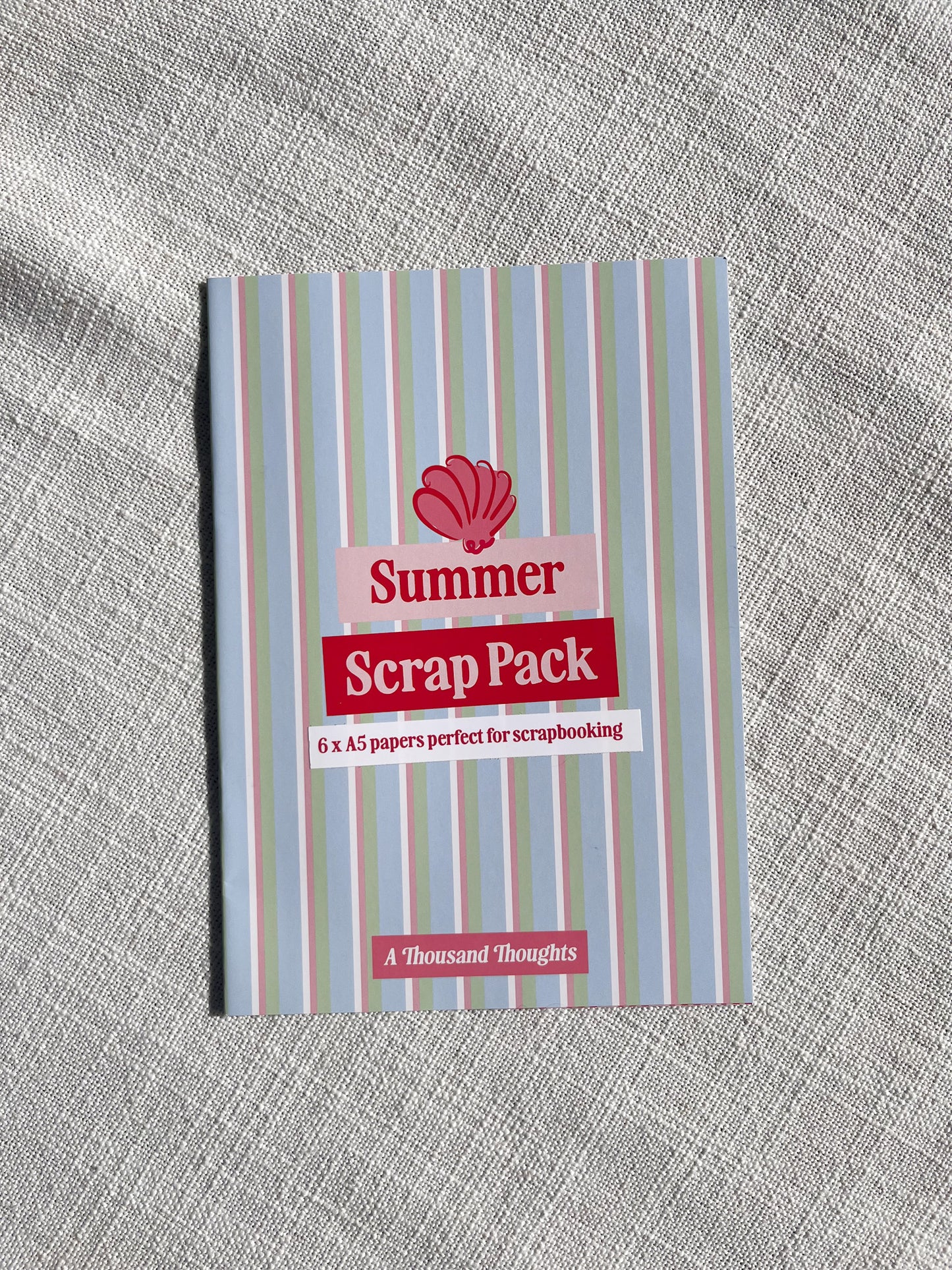 A Thousand Thoughts | Summer Scrap Pack | A5 Paper Pack