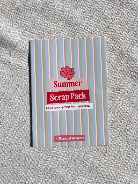A Thousand Thoughts | Summer Scrap Pack | A5 Paper Pack