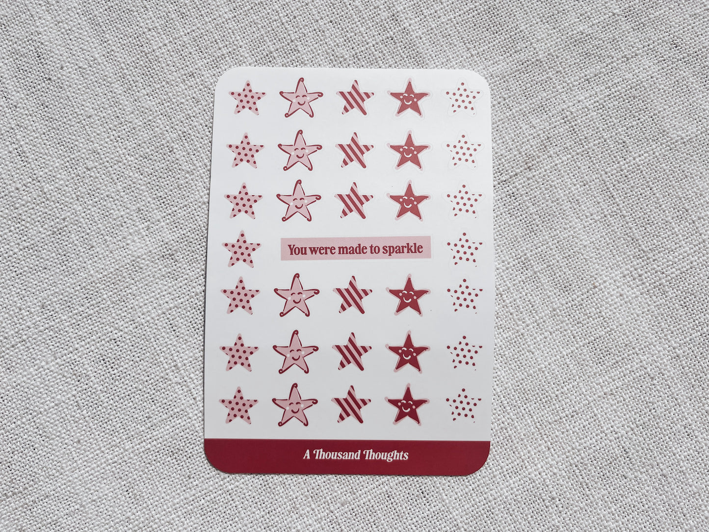 Star Sticker Sheet | A6 Sticker Sheet