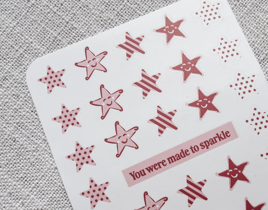 Star Sticker Sheet | A6 Sticker Sheet