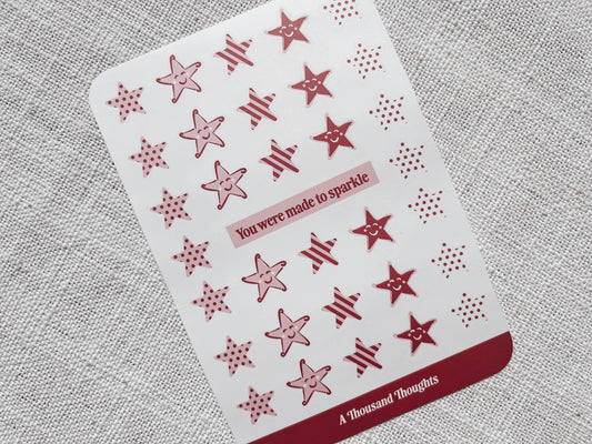 Star Sticker Sheet | A6 Sticker Sheet