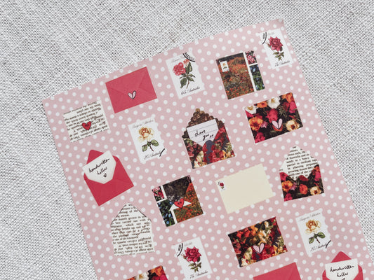 Love Letter Sticker Sheet | A5 Sticker Sheet