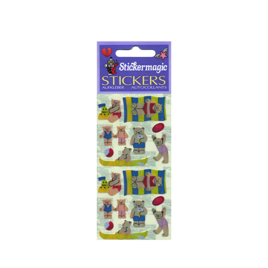 Stickermagic Pearlie Sticker Pack - Seaside Teddies