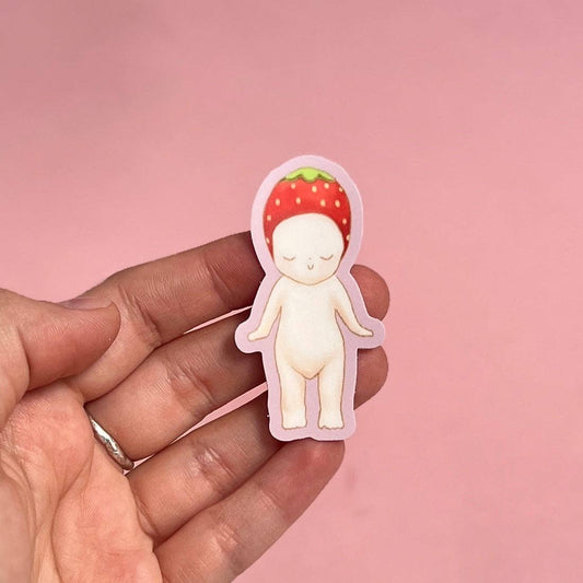 Alessia E Art Strawberry Angel Sticker