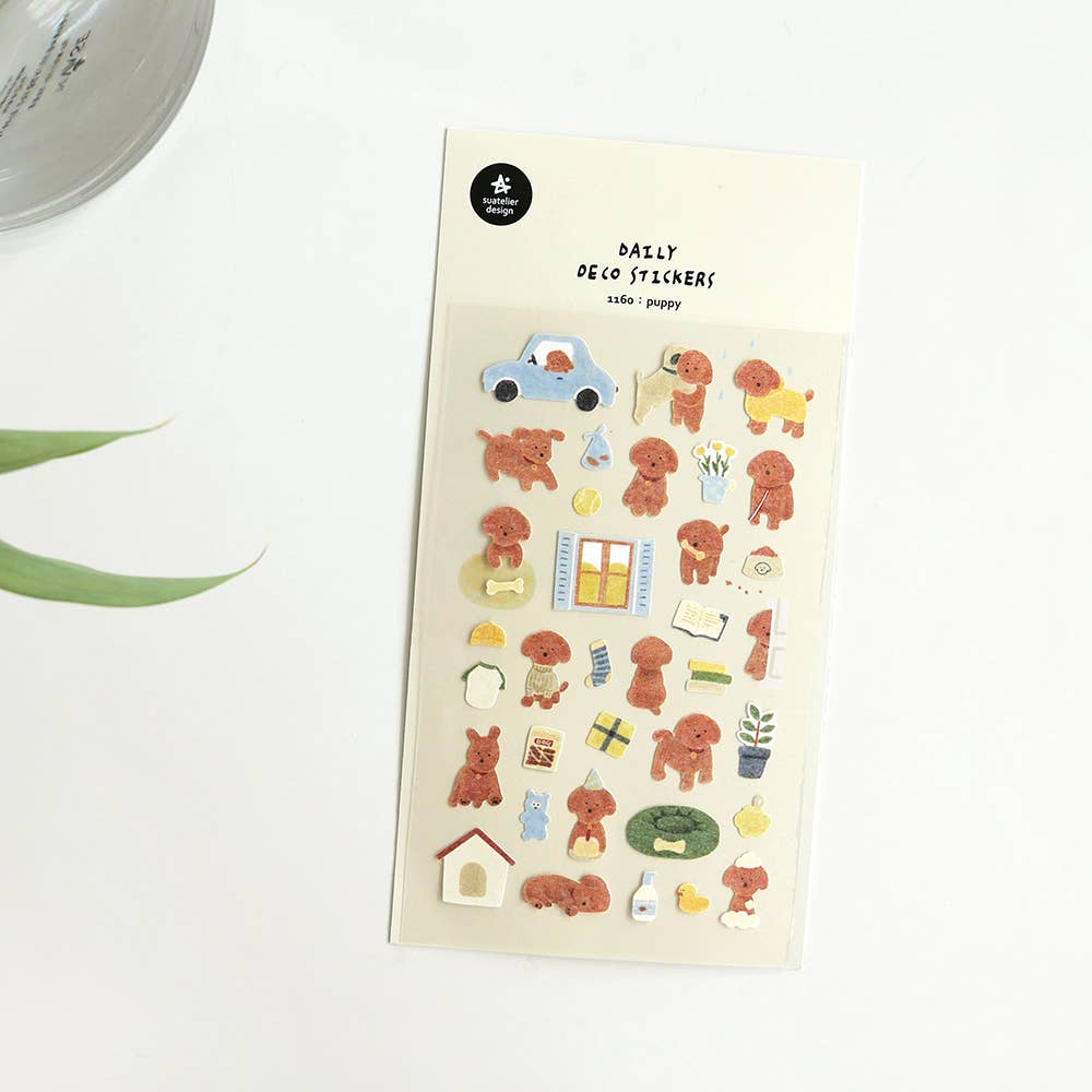Suatelier Puppy Sticker Sheet