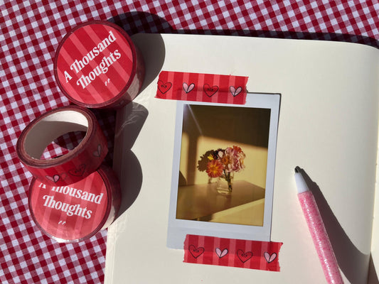 A Thousand Thoughts - Hearts and Stripes Washi Tape